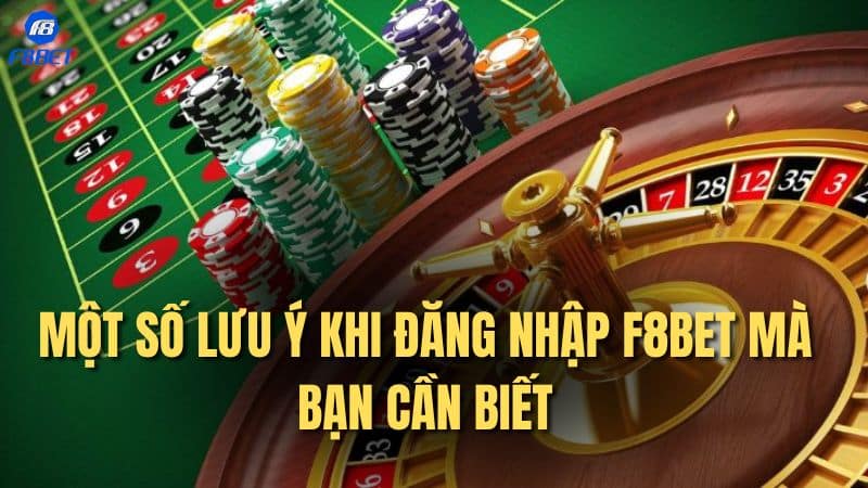 Một số lưu ý khi đăng nhập F8bet mà bạn cần biết